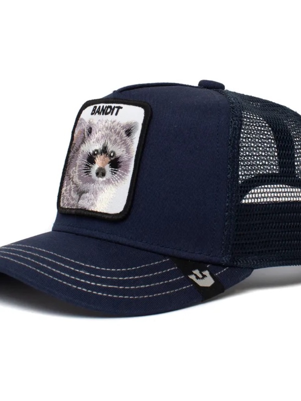 Goorin Bros. Youth Raccoon Sticky Bandit The Farm Navy Blue Trucker Hat womens